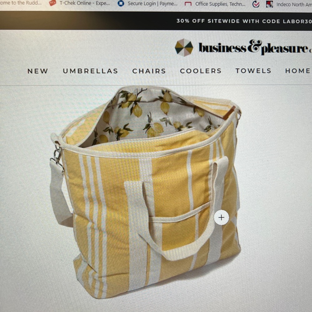 Business & Pleasure Cooler Tote Bag